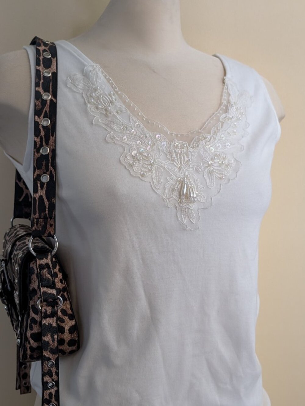 BEADED DETAIL VINTAGE 90s TANK TOP